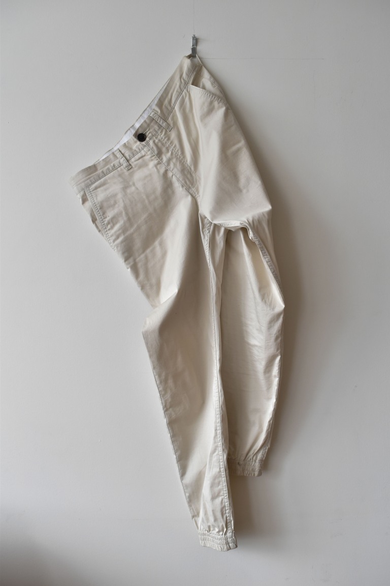 mens white joggers Frank and Oak